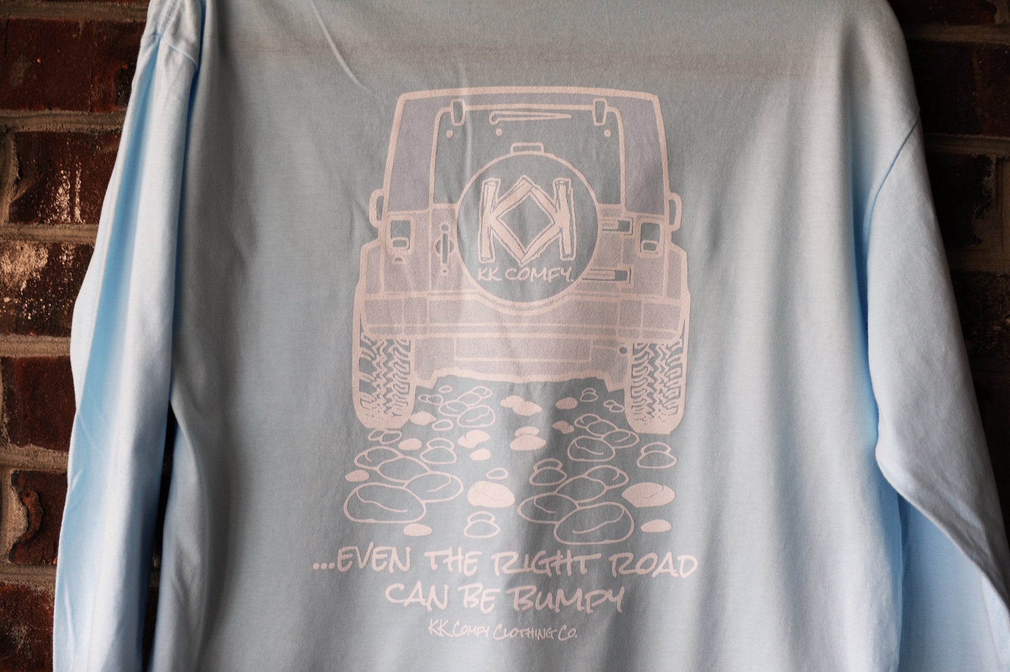 Bumpy Road Jeep T-shirt Comfort Colors KK Comfy Short Sleeve w/ Pocket