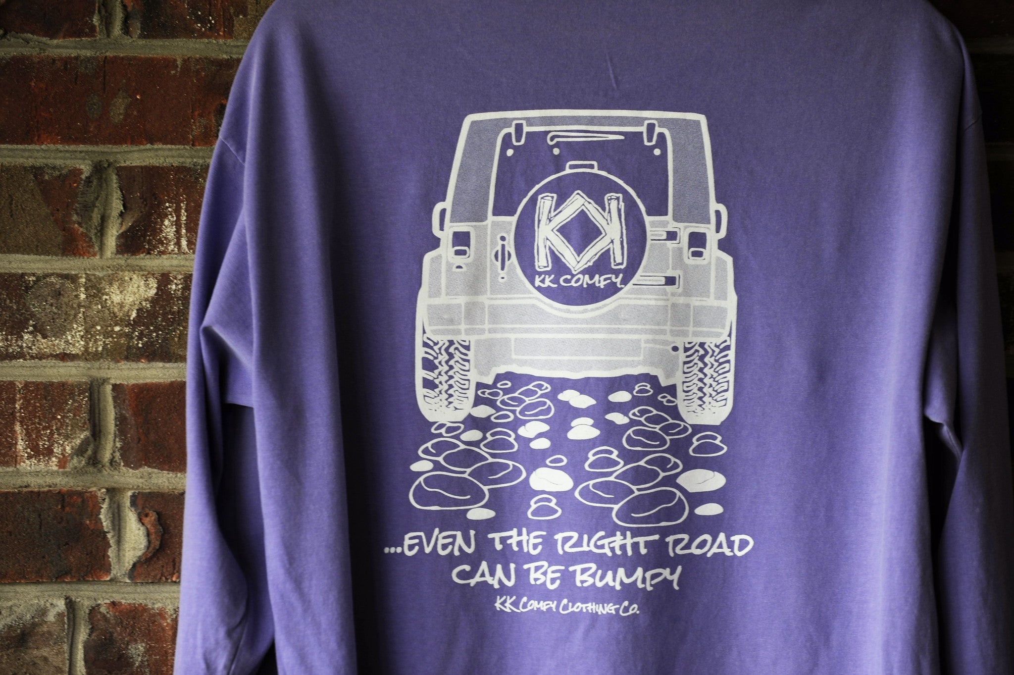 Bumpy Road Jeep T-shirt Comfort Colors KK Comfy Short Sleeve w/ Pocket